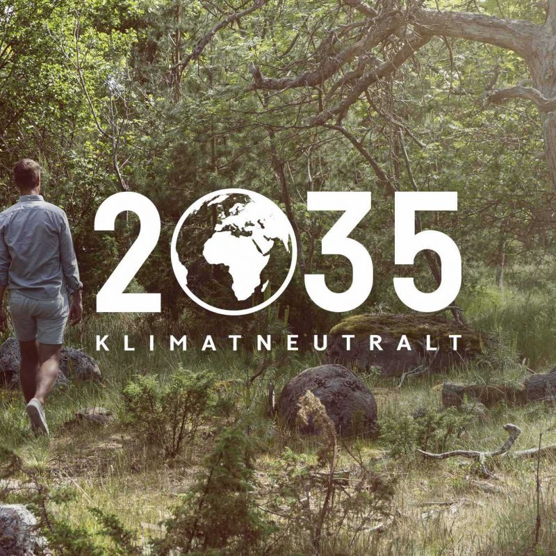 Man skog klimatmal natur stor logo