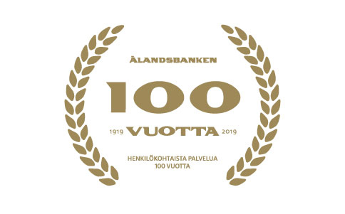 Ålandsbanken 100 År Logotype Fi