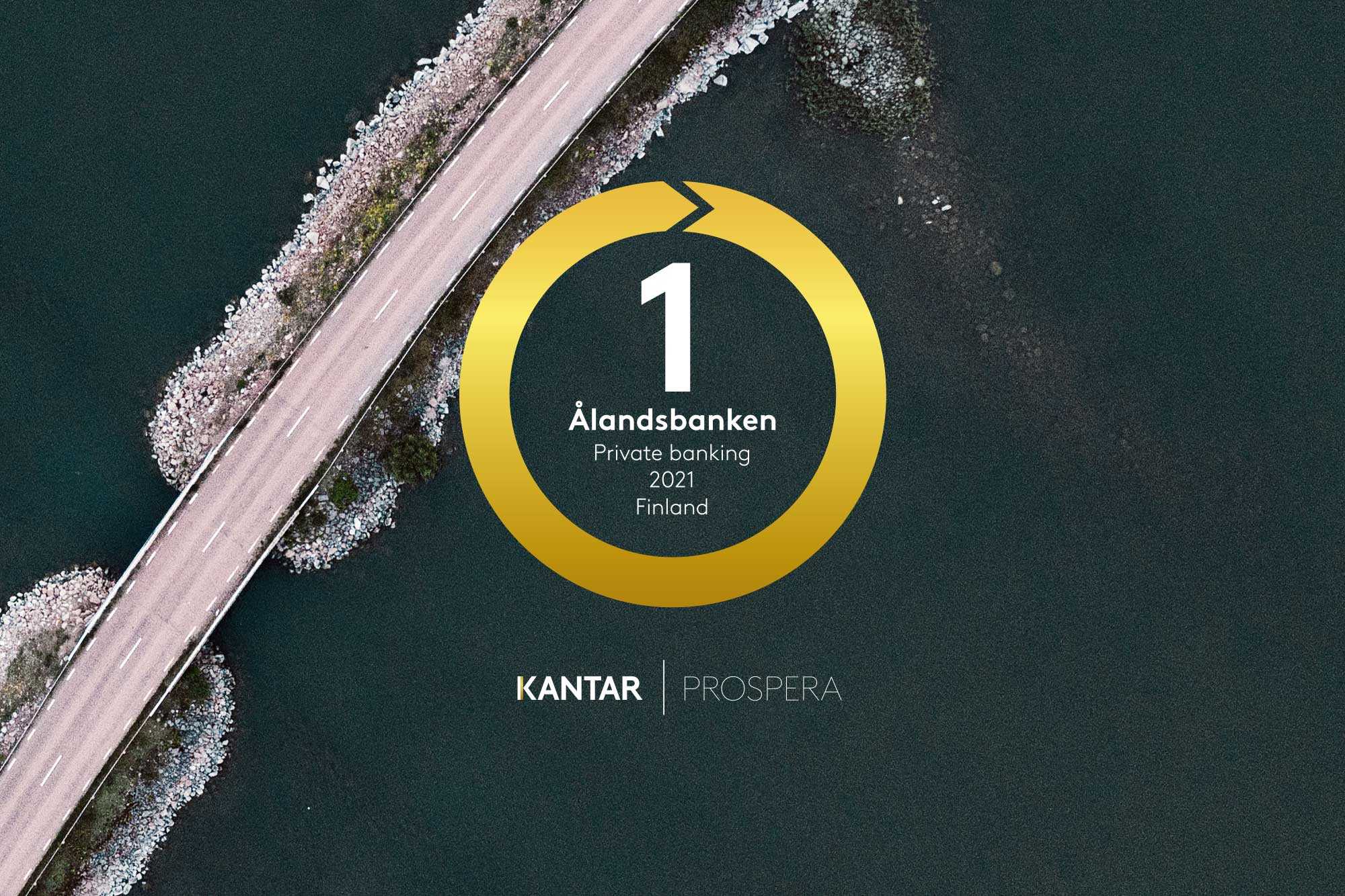 Ålandsbanken har utsetts till Finlands bästa Private Banking-aktör i Kantar Prosperas undersökning Private Banking 2021 Finland, publicerad den 16 november. Vi tycker det är mycket glädjande att våra kunder bekräftar att vi har lyckats.